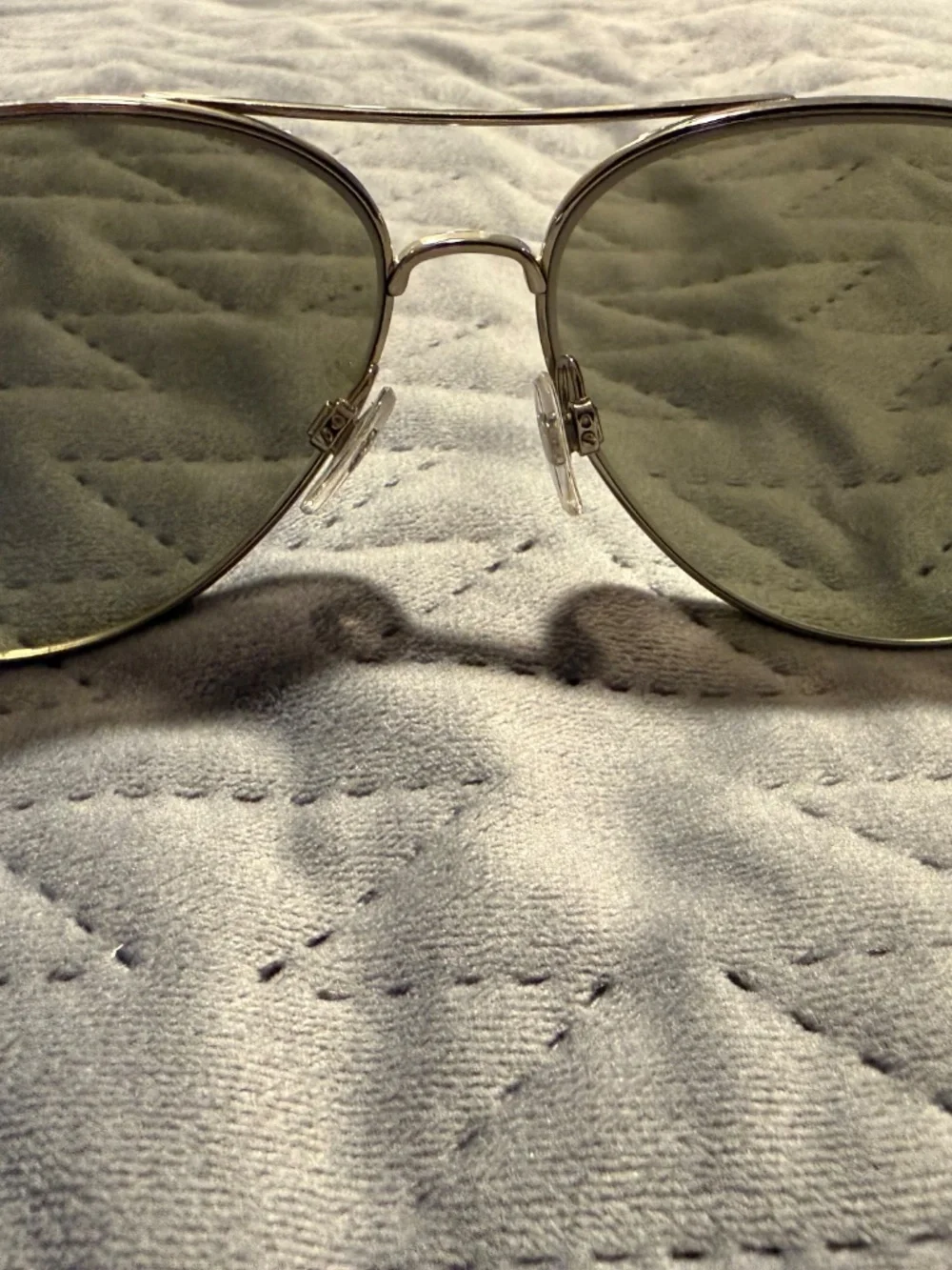 CHANEL 4189-T-Q c.124/25 Aviator Sunglasses Silver Purple Mirrored 59-14 135